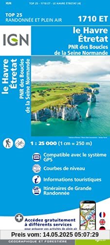 Havre Étretat PNR Boucle Seine Norman 1:25 000