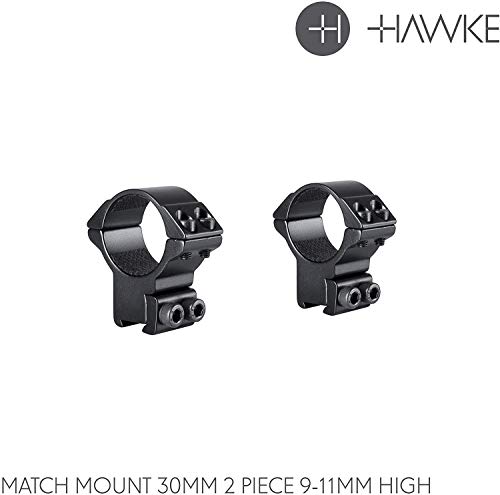 MATCH RING MOUNTS 22108 9-11mm, 30mm Diameter, High