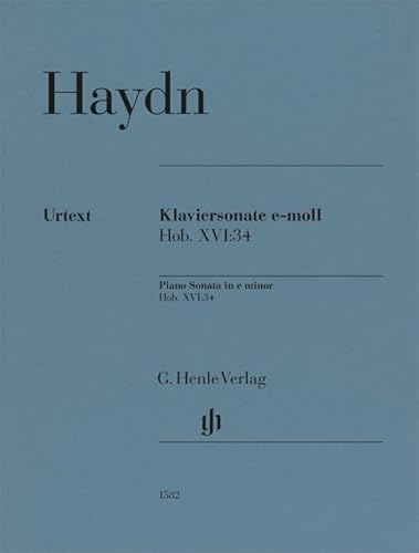 Klaviersonate e-moll Hob. XVI:34: Besetzung: Klavier zu zwei Händen (G. Henle Urtext-Ausgabe) von G. Henle Verlag