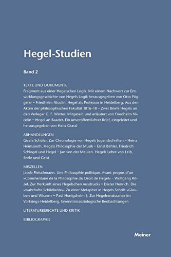 Hegel-Studien / Hegel-Studien Band 2 (1963) von Meiner, F