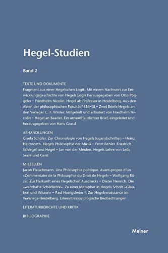 Hegel-Studien Band 2