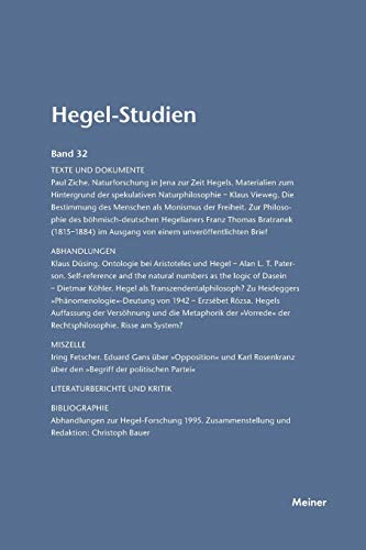 Hegel-Studien Band 32