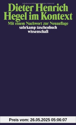 Hegel im Kontext (suhrkamp taschenbuch wissenschaft)