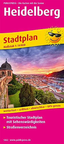 Heidelberg: Touristischer Stadtplan mit Sehenswürdigkeiten und Straßenverzeichnis. 1:14000 (Stadtplan: SP) von Publicpress