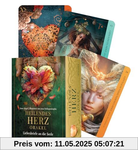 Heilendes Herz Orakel: Liebesbriefe an deine Seele - 36 Karten mit Begleitbuch