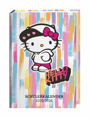 Hello Kitty Schülerkalender A5 2026 - 17 Monate ab August 2025: Die niedliche Kultkatze versüßt jeden langen Schultag! Buchkalender für alle Fans der ... Hello-Kitty-Charaktere (Kalenderbücher Heye) von Heye