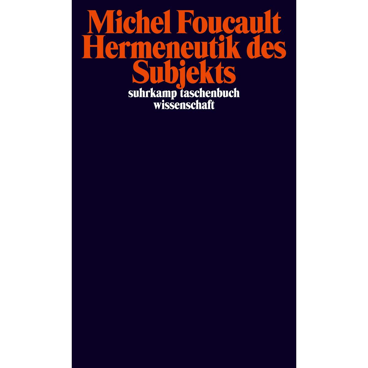 Hermeneutik des Subjekts Hermeneutik des Subjekts von Suhrkamp Verlag
