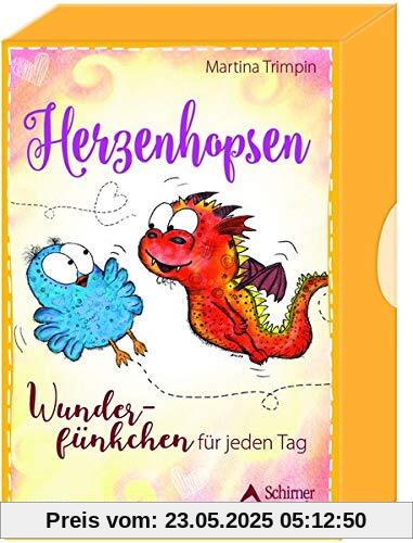 Herzenhopsen: Wunderfünkchen für jeden Tag - 44 Karten mit Anleitung