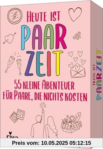 Heute ist Paarzeit: 55 kleine Abenteuer für Paare, die nichts kosten. Mikroabenteuer für die gemeinsame Zeit zu zweit. Tolles Geschenk zu Hochzeit, Jahrestag und Valentinstag Heute ist Paarzeit: 55 kleine Abenteuer für Paare, die nichts kosten. Mikroabenteuer für die gemeinsame Zeit zu zweit. Tolles Geschenk zu Hochzeit, Jahrestag und Valentinstag