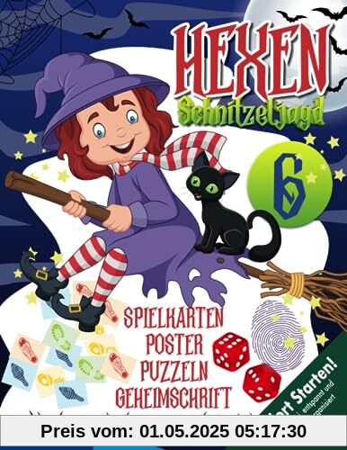Hexen Schnitzeljagd Kindergeburtstag Beschäftigung ab 6 Jahren: Hilf Hexe Tilda ihre Katze zu finden und den Entführer zu überführen. Kreative ... Hexengeburtstag) (Bravo Schatzsuche)