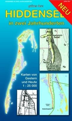 Hiddensee in zwei Jahrhunderten, Faltkarte von Grünes Herz