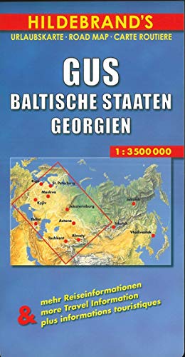 Hildebrand's Urlaubskarten, GUS, Baltische Staaten: Mit Ortsregister und Stadtplänen (Europe S.)