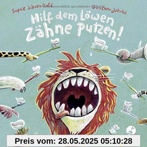 Hilf dem Löwen Zähne putzen! (Pappbilderbuch) (Ignaz Igel)