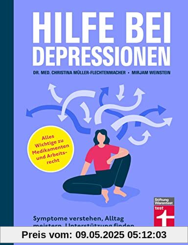 Hilfe bei Depressionen - Ratgeber zum Umgang mit Depressionen: Symptome verstehen, Alltag meistern, Unterstützung finden | Alles Wichtige zu Medikamenten und Arbeitsrecht