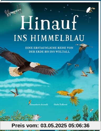 Hinauf ins Himmelblau: Eine erstaunliche Reise von der Erde bis ins Weltall | Vertikaler Lesespaß: Seite für Seite immer tiefer ins Universum Hinauf ins Himmelblau: Eine erstaunliche Reise von der Erde bis ins Weltall | Vertikaler Lesespaß: Seite für Seite immer tiefer ins Universum