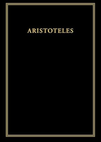 Historia animalium: Buch VIII und IX (Aristoteles Werke) von de Gruyter