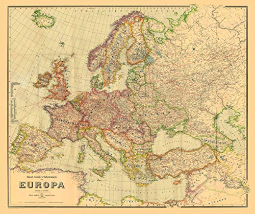 Historische Verkehrskarte von EUROPA 1941 (gerollt): EUROPAKARTE von Verlag Rockstuhl