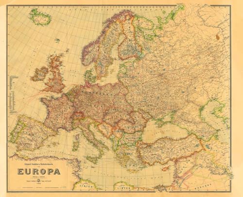 Historische Verkehrskarte von EUROPA 1942 [gerollt]: EUROPAKARTE von Verlag Rockstuhl