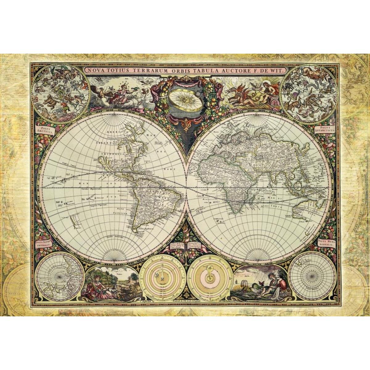 Historische Weltkarte. Puzzle