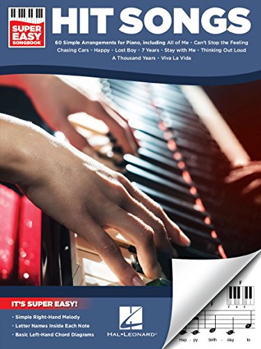 Hit Songs Super Easy Songbook (Piano): Songbook für Klavier