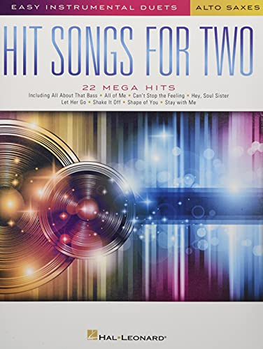 Easy Instrumental Duets Hit Songs -For Two Alto Saxophones- (Book): Noten für Alt-Saxophon