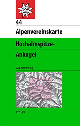 Hochalmspitze - Ankogel: Topographische Karte 1:25.000 mit Wegmarkierungen (Alpenvereinskarten, Band 44) von Deutscher Alpenverein