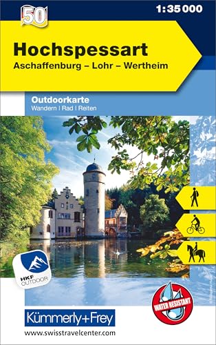 Kümmerly+Frey Outdoorkarte Deutschland 50 Hochspessart 1:35.000: Mit Aschaffenburg, Lohr und Wertheim. Touren für Wanderer, Biker und mehr! Free ... Outdoorkarten Deutschland, Band 50)