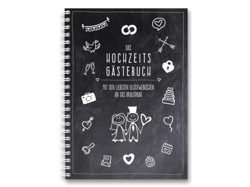 familiawedding black-Doodle- Design Gästebuch zur Hochzeit: modernes schwarzes Hochzeitsgästebuch mit lustigen Fragen zum Ausfüllen: Mit den liebsten ... (Hochzeitsgästebücher: im A4 Format)