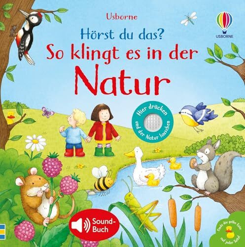 Hörst du das? So klingt es in der Natur: Soundbuch mit echten Naturgeräuschen erweckt Wiese, S...