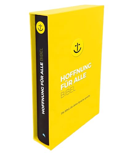 Hoffnung für alle. Die Bibel - "Black Hope Geschenkbibel" - Großformat mit Loch-Stanzung im gelben Schuber: Die Bibel, die deine Sprache spricht