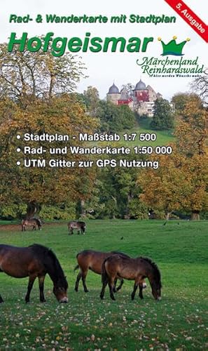 Hofgeismar: Rad- und Wanderkarte mit Stadtplan von KKV