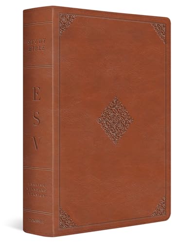 Holy Bible: English Standard Version, Trutone, English Saddle, Ornament Design Study Bible With Ribbon Marker von Crossway Books