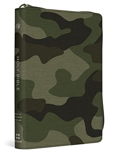 Holy Bible: Esv Bible Canvas With Zipper, Camo Design Holy Bible: Esv Bible Canvas With Zipper, Camo Design