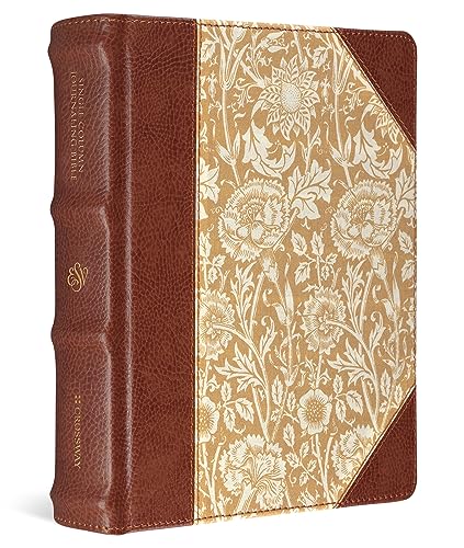 Holy Bible: Esv Single Column Journaling Bible, Large Print - Cloth over Board, Antique Floral Design