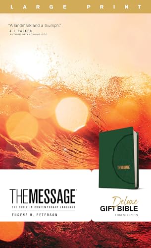 Holy Bible: The Message Bible, Leather-look, Green: The Bible in Contemporary Language von NavPress Publishing Group