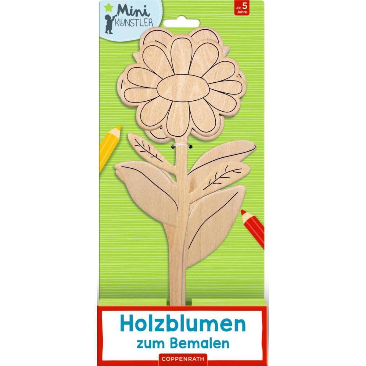 Holzblumen zum Bemalen von Coppenrath