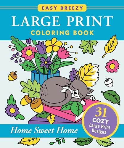 Home Sweet Home - Large Print Coloring Book (31 Stress Relieving Designs) von Peter Pauper Press