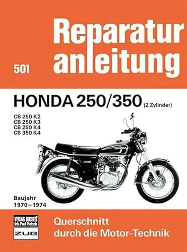 Honda 250/350 (2 Zylinder) Baujahr 1970-1974: CB 250 K2/ CB 250 K3/ CB 250 K4/ CB 350 K4 (Reparaturanleitungen)