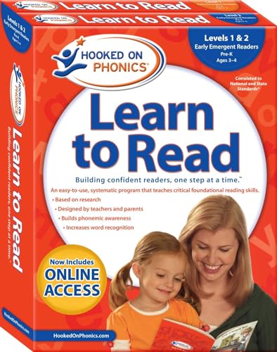 Hooked on Phonics Learn to Read - Levels 1&2 Complete: Early Emergent Readers (Pre-K - Ages 3-4)
