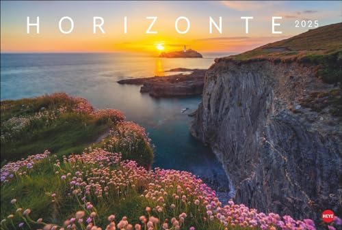 Horizonte Kalender 2025: Traumhafte Landschaftsfotos in einem großen Wandkalender. Kalender im Großformat - ein spektakulärer Blickfang und Wandschmuck. von Heye