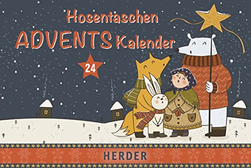 Hosentaschenadventskalender 2022: Mit farbigen Illustrationen