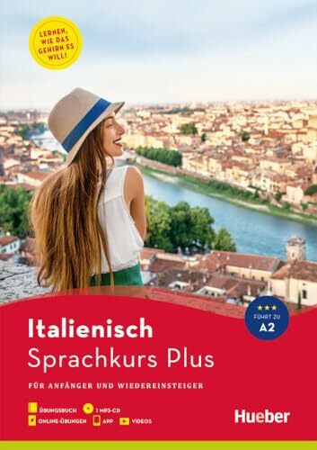 Hueber Sprachkurs Plus Italienisch: Für Anfänger und Wiedereinsteiger / Buch mit MP3-CD, Onlin...