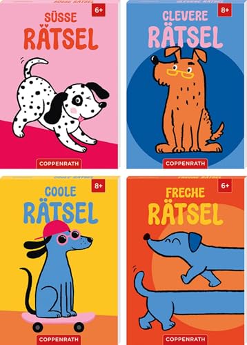 Hunde-Rätsel to go: (Süße / Clevere / Coole / Freche Rätsel): 36 x Ratespaß mit Zahlenpyramiden, Labyrinthen, Sudokus und Co., ab 6 / 8 Jahren von Coppenrath Verlag GmbH & Co. KG