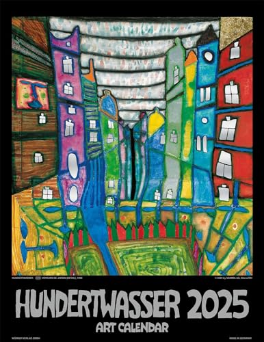 Hundertwasser Art Calendar 2025 von Wörner Verlag