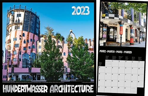 Hundertwasser Broschürenkalender Architektur 2023 von Wörner, Rutesheim