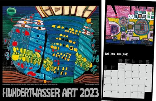 Hundertwasser Broschürenkalender Art 2023 von Wörner, Rutesheim