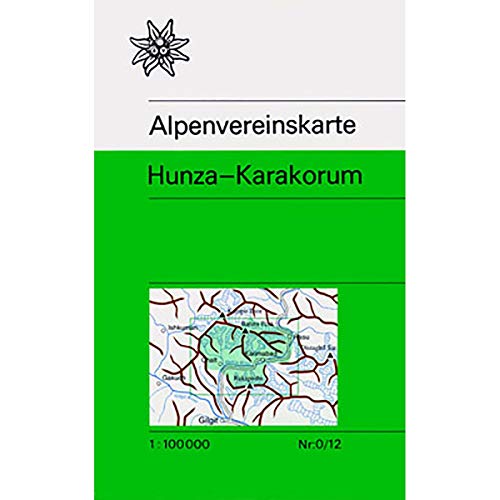 Hunza - Karakorum: Trekkingkarte 1:100.000 (Alpenvereinskarten)