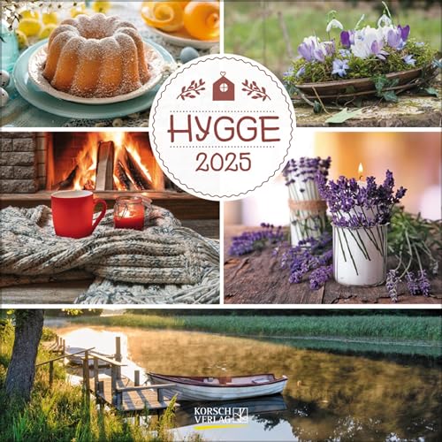 Hygge 2025: Broschürenkalender mit Ferienterminen. Für hyggelige Momente. 30 x 30 cm von Korsch Verlag