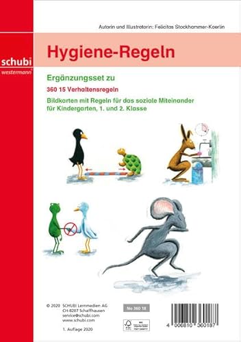 Hygiene-Regeln: Bildkarten mit Regeln für das soziale Miteinander (Klassenkarten) von Schubi