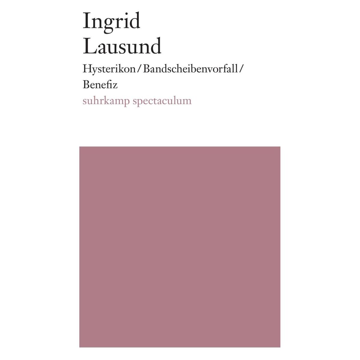 Hysterikon / Bandscheibenvorfall / Benefiz von Suhrkamp Verlag